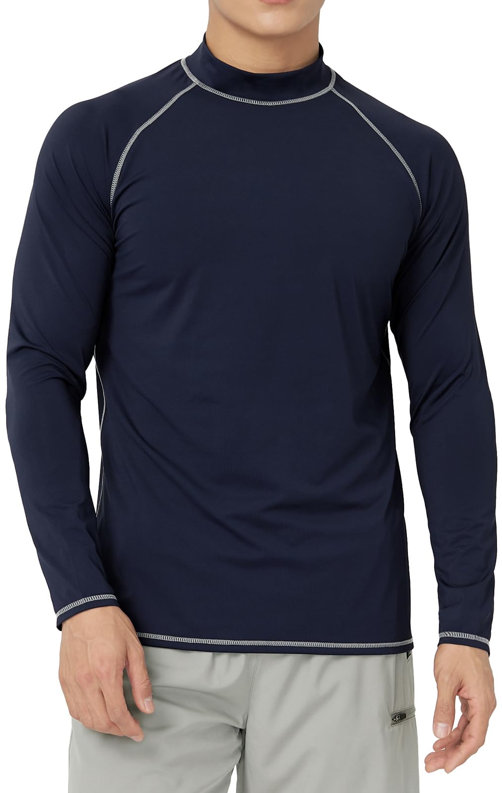 

Rashguard for Long Sleeve UV for AL21009XLNVY [Acrais] Men, T-Shirt, Swimwear, Protection, UPF50+, Pool, Sea, Beach, Sauna, Surfing, Wetsuit,