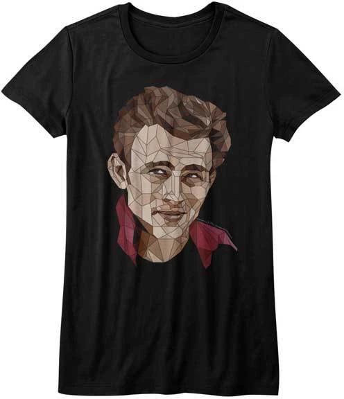 James Dean 1950 s Icon Polygon Photo Womans Fitted T Shirt 4XL