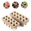 20/40PCS Eco Friendly Biodegradable Pulp Seed Starter Pots Square Seedling Trays for Home Garden Vegetable Flower Planting