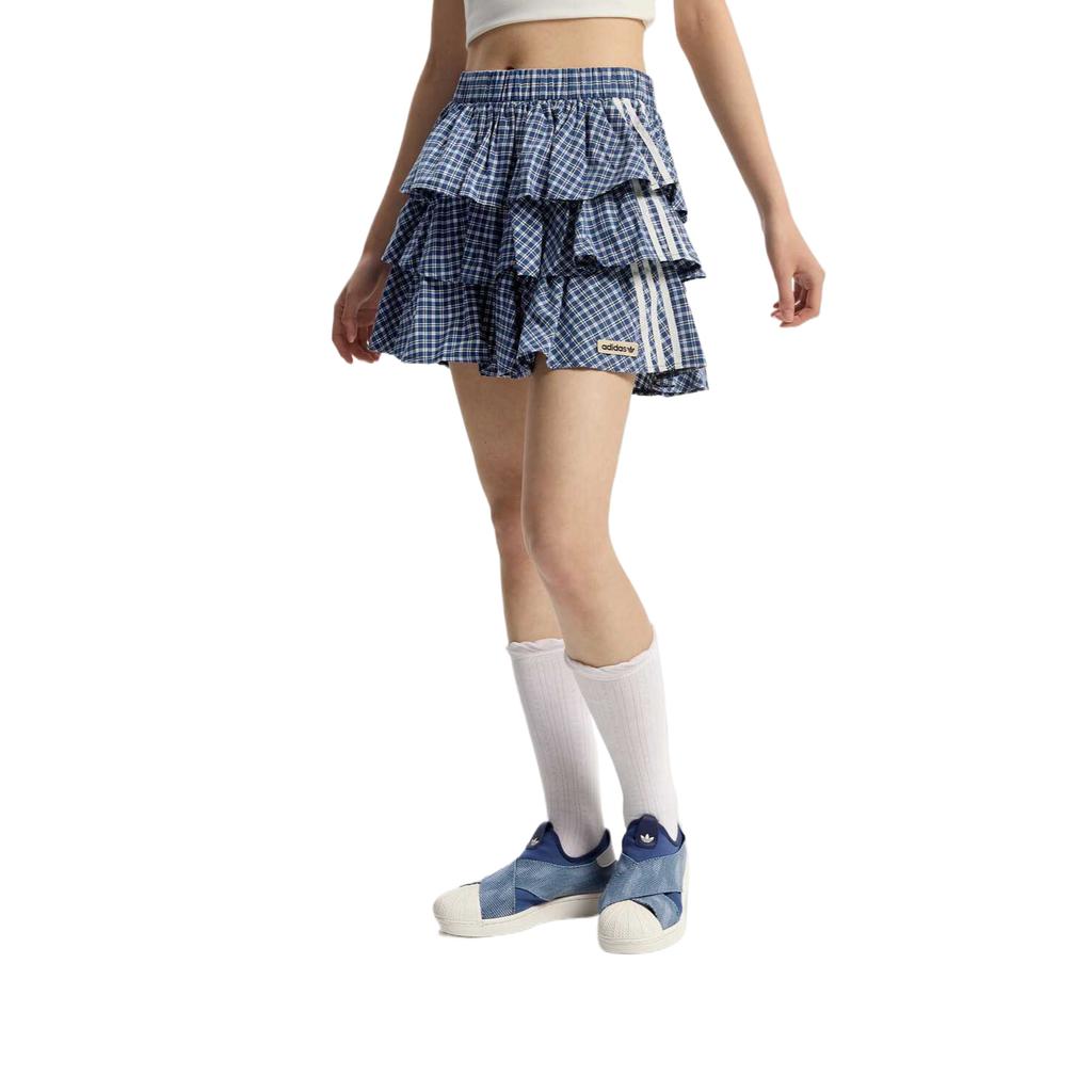 Adidas Originals Ss26 Sporty Lifestyle Plaid Simple Casual Skirt Women skirts KU9398