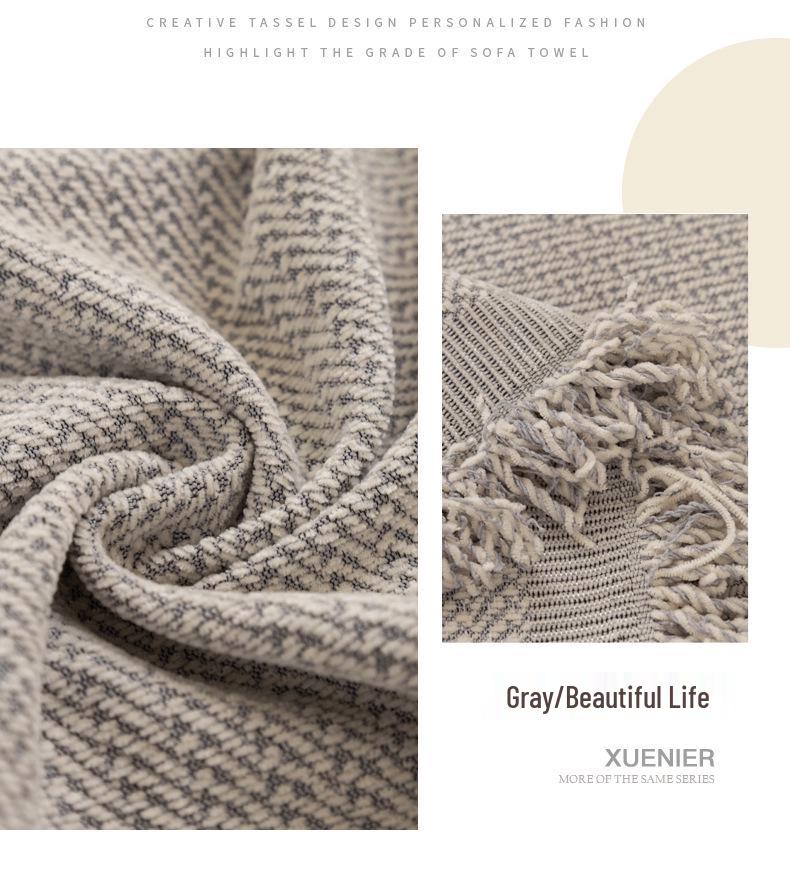 Nordic Chenille Sofa Cover Set – Universal All-Season Throw Blanket and Sofa Towel