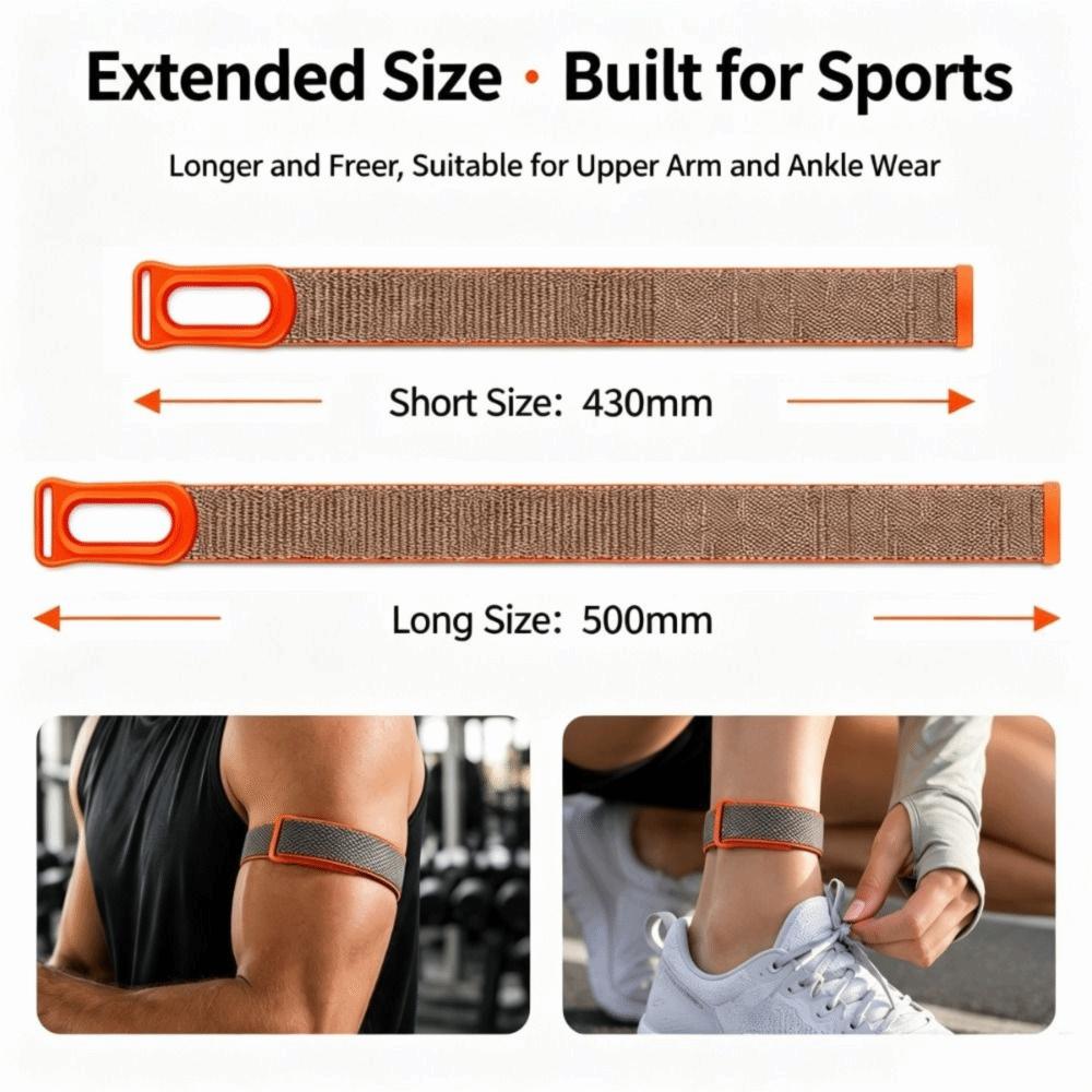 Elastyczna opaska na ramię z pętelką Zamienna opaska na ramię/kostkę do Google Fitbit Air Fitness Tracker