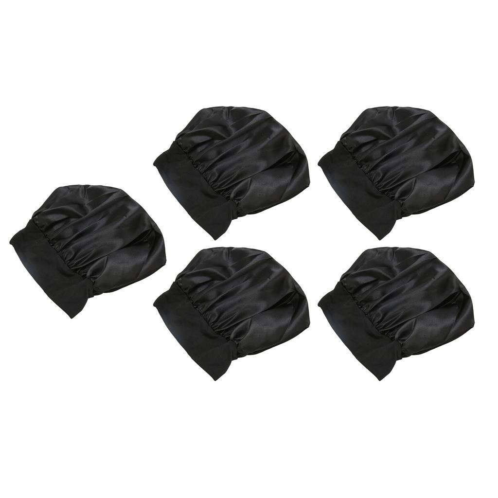Silk Hair Bonnet Hair Cap Silk Fabric Wide Band Satin Bonnet Breathable Headband Bonnets Wide Band Satin Bonnets