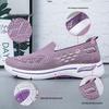 Summer 2025 Breathable Mesh Walking Shoes for Women - Comfortable Casual Shoes for Middle-Aged and Elderly