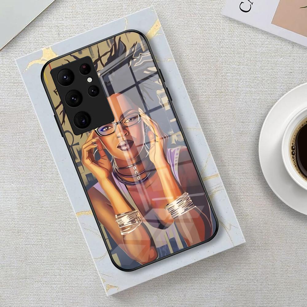 Singer Lauryn H-hill Phone Case For Samsung S26 S25 Edge Ultra 23 22 21 20 Ultra Plus S24 Fe Glass Cover Galaxy S25 Ultra