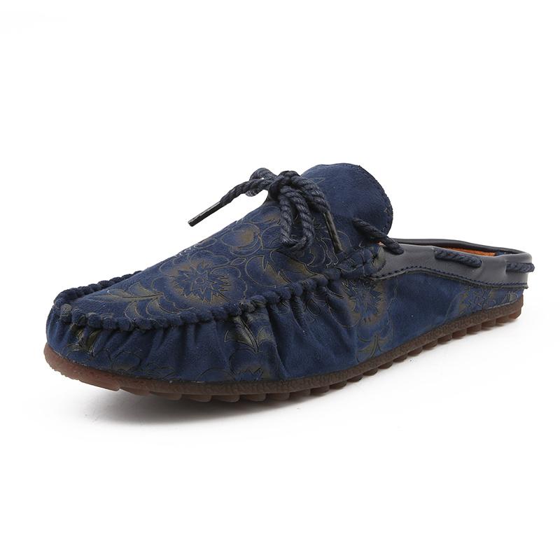 Fashion Loafers for Men 2025 Fashion Mules Shoes Summer Half Sandals Man Low Price Adult Elegant High Quality Designer Luxury Style Fun