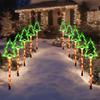 5PC/set Solar Candy Christmas Tree Ground Plug Lights Outdoor Waterproof Lawn Lamp LED Decoration Garden Lights For Christmas