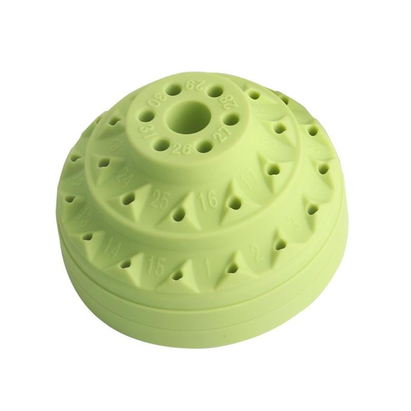 Plastic Rotating Tool Box Rotary Bur Holder for Tool Organization and Easy Cleaning Screwdriver Rotating Storage Box