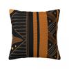 Afrikanisches Design Kissenbezug Druck Polyester Kissenbezug Dekoration Antiker Kissenbezug Abdeckung Zuhause Quadratisch 40X40cm