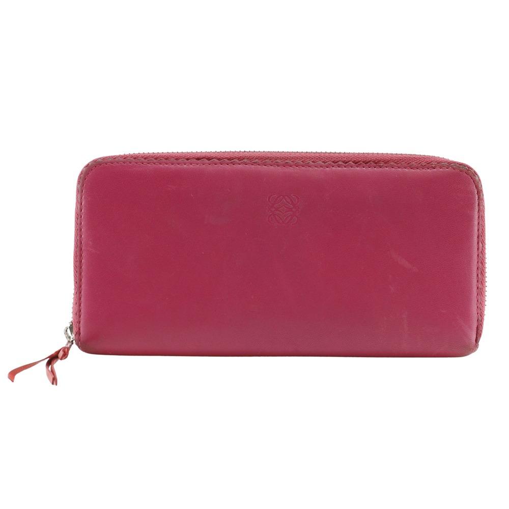 LOEWE anagram Purse pink lambskin Women Used