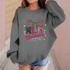 Children's Fashionable Casual Long-sleeved Loose Christmas Print Pullover Sweatshirt