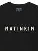 [Matinkim] Applique Felt Logo Top for Men In Black