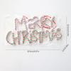 Outdoor Christmas Decor Christmas Garden Decor Festive Letter Signs Garden Entrance Adornment Hanging Tree Ornaments