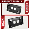 Front License Plate Bracket Compatible with 2021-2023 Ford F150 3.3L 5.0L Bumper License Plate Holder Frame Replacement for ML3Z17A385AB FO1068185