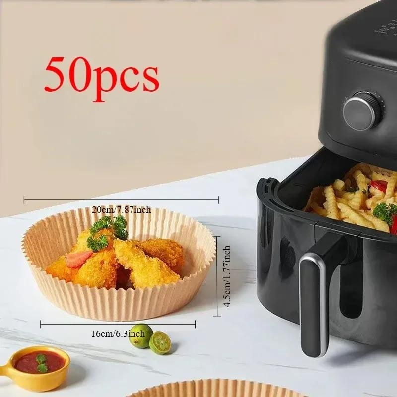 Paper Fryer Air 23 Cm Air Fryer Oven Paper Accessories Airfryer Baking Paper Extra Large Thickened Disposable Liner Square Round