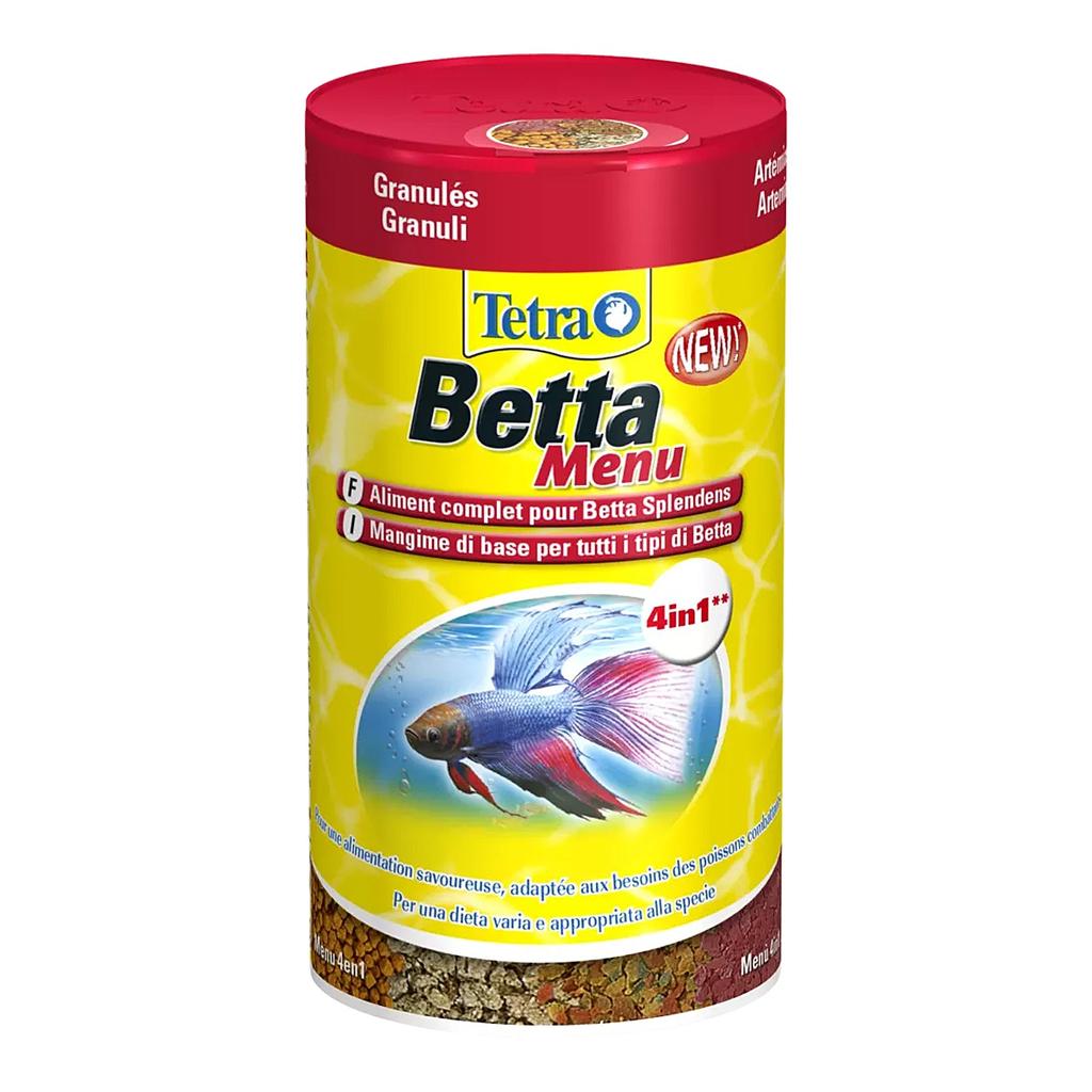 Tetra Betta Menu 4W1 100Ml - Mélange de 4 aliments pour les poissons combattants