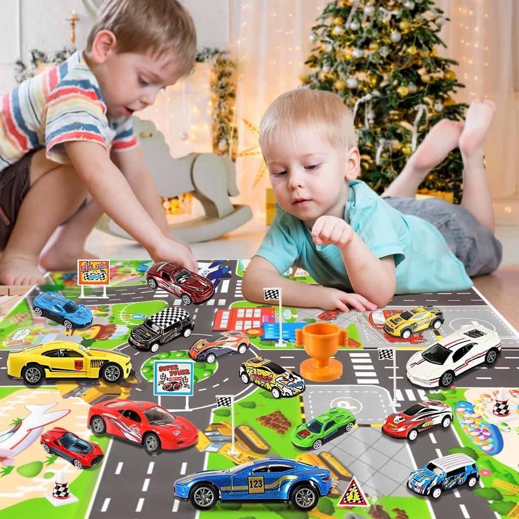 Humairc Car Advent Calendar 2025 Boys Advent Calendar 2025 24 Racing Cars Christmas Calendar Children from 3 Years
