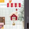 Cute Creative Christmas Tree Cottage Fridge Magnetic Decal with Bell for Home Wall Door Office Whiteboards New Year Decor Gifts