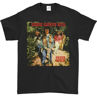 Koszulka CREEDENCE CLEARWATER REVIVAL Green River Black Full Unisex