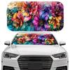 1Pcs T-Rex Dinosaur Pattern Windshield Sunshade UV Rays Heat Blocker Keeps Vehicle Cool Unique Design Fit Sedans SUVs Trucks