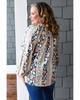 Azura Exchange Printed Split Neck Blouse