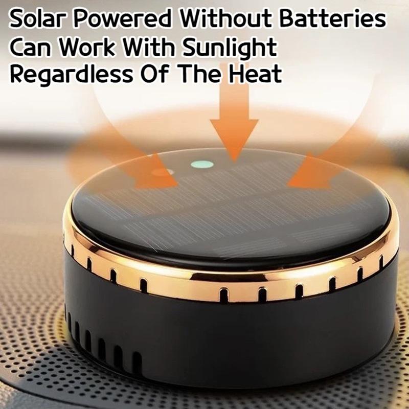 Solar and USB Powered Car Air Purifier Dual Core Technology Deodorizer Formaldehyde Remover Dual Use for Home