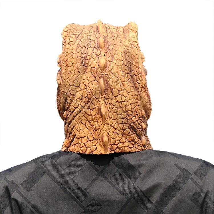 Halloween Cosplay Prop Masquerade Headgear Costume Realistic Latex Dinosaur Mask