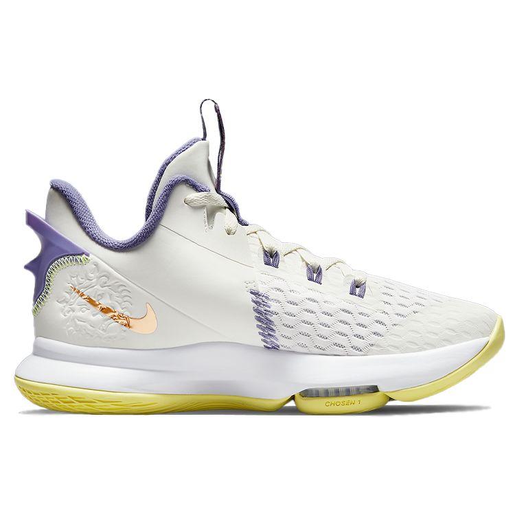 Nike LeBron Witness 5 EP Summit White Metallic Bronze Herren Sneaker Light-Zitron CQ9381-102