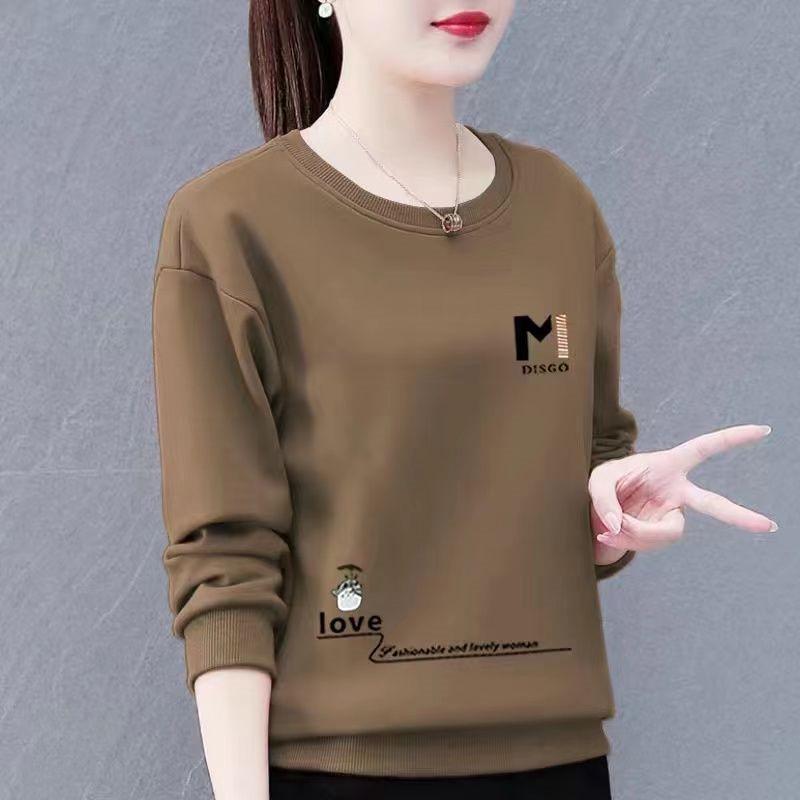 Sweatshirt à col rond doublé polaire pour femme - Collection Automne/Hiver 2024