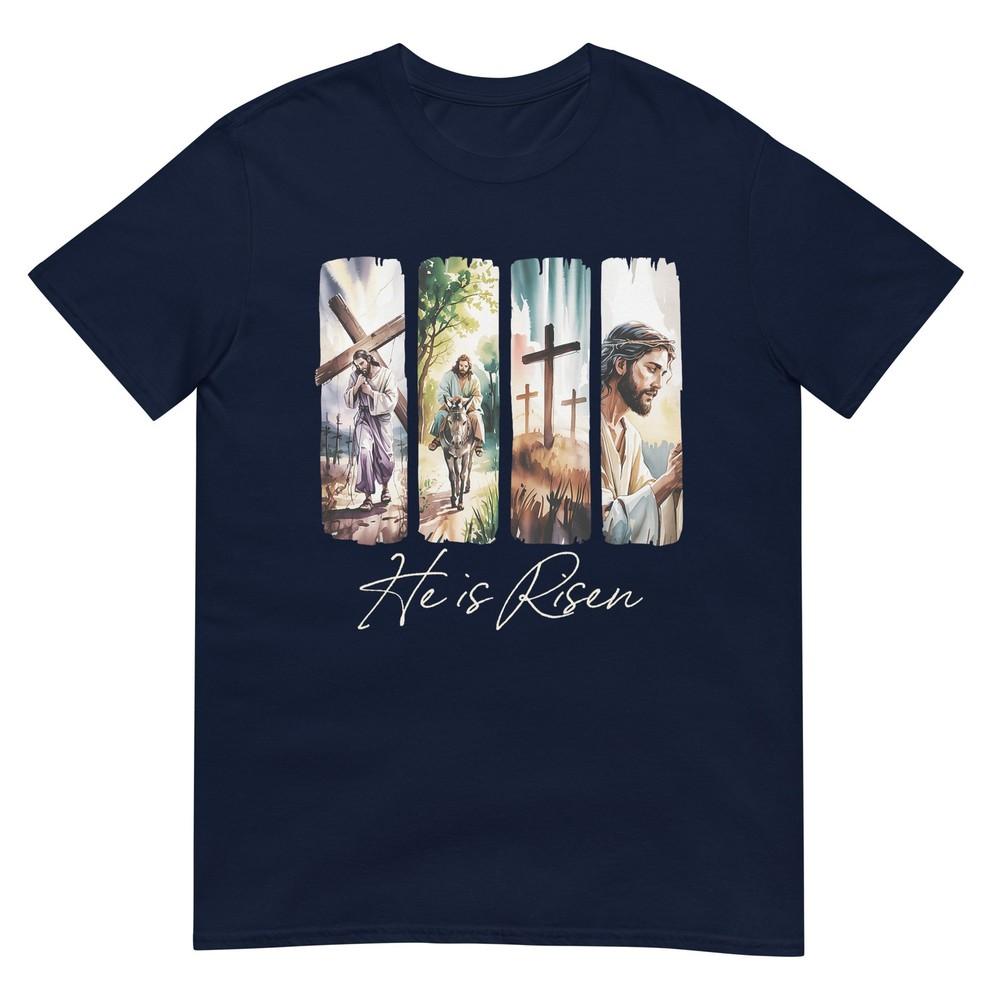 True Story Jesus Christian Religious He Is Risen Easter Day TShirt S