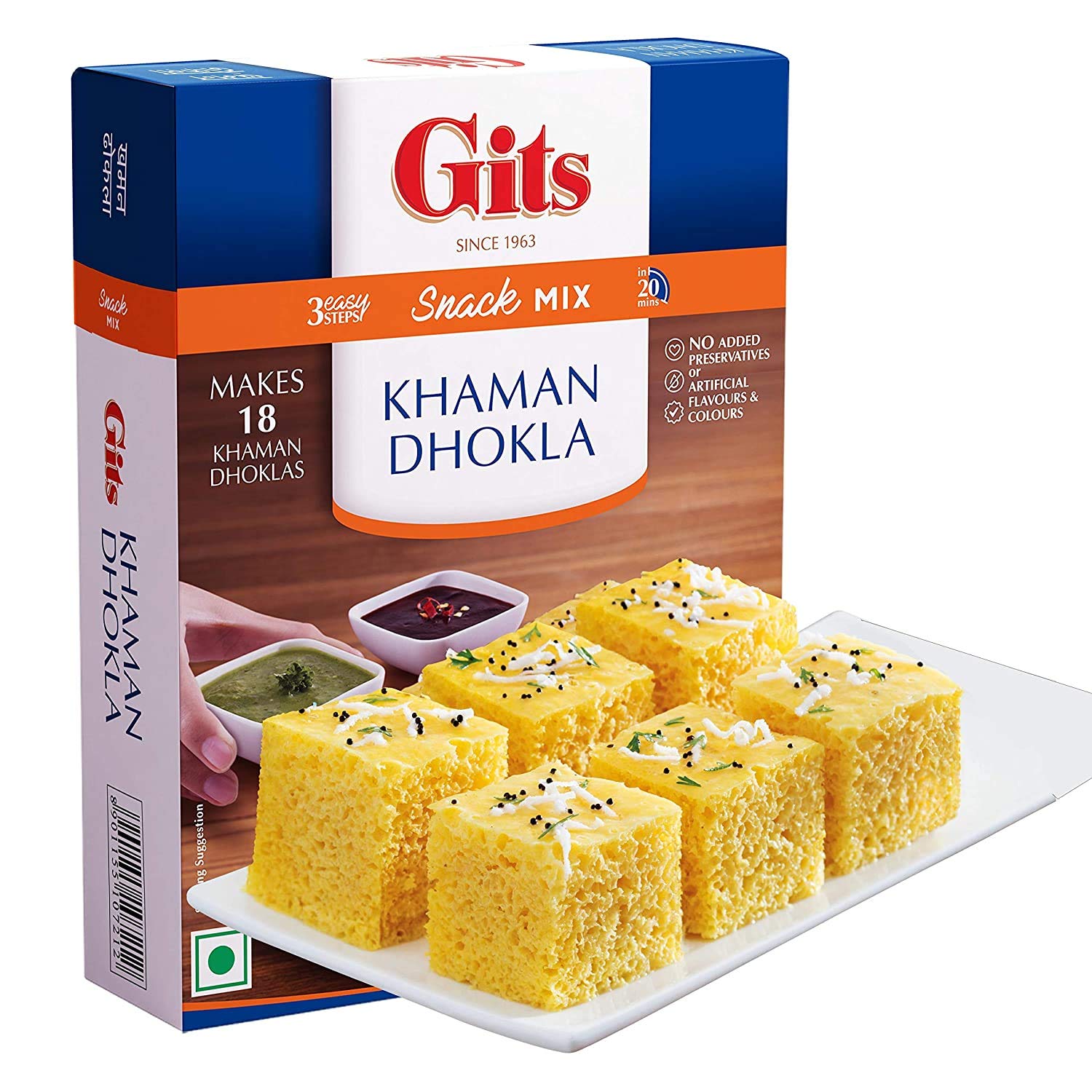 Gits Instant Khaman Dhokla Snack Mix, 500g