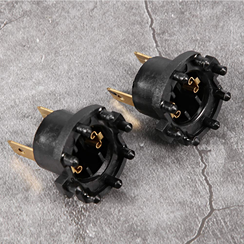 KIMISS Car Headlight Socket Holder, B28V510A3 1 Pair Replacement Headlight Bulb Socket Adapter Holder