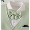 Completo estivo per bambini in stile britannico: Camicia a maniche corte, Pantaloncini, Gilet per ragazzi.
