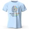 Funny Brain Power Printed 100 Cotton TShirt Soft  Breathable Casual Tops Round Neck Short Sleeve fashion Unisex Quirky Style