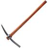 Heavy-Duty Pickaxe with Wooden Handle
