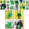 Süße grüne Frosch Plüsch Umhängetasche für Damen Cartoon-Figur Crossbody Tasche mit Reißverschluss