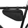 Bike Handlebar Organizer Bag with Expandable Capacity Polyester Construction Triangular Pouch for Cycling Essential