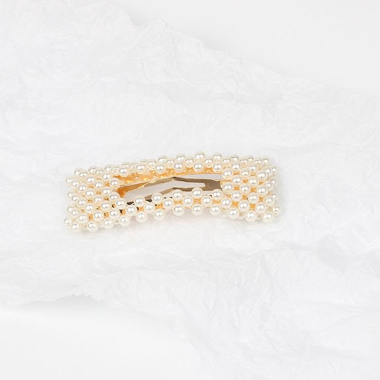 Der gleiche neue Stil Shufan Pearl BB Clip, einfacher Pearl Clip Pony Clip Edge Clip Top Clip