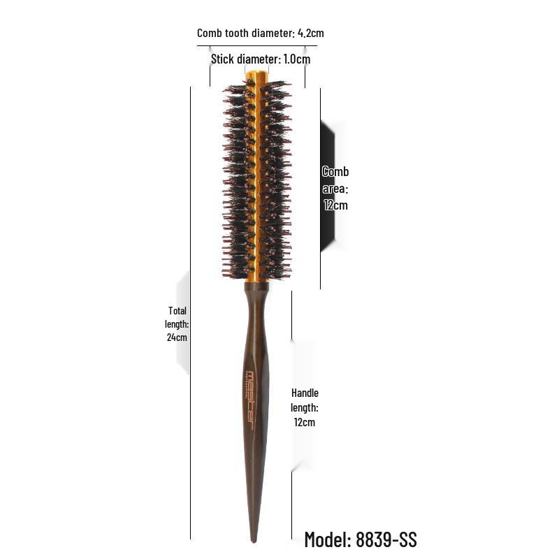 

Алюминиевая щетка с хвостовиком и щетиной кабана для женской укладки и завивки волос