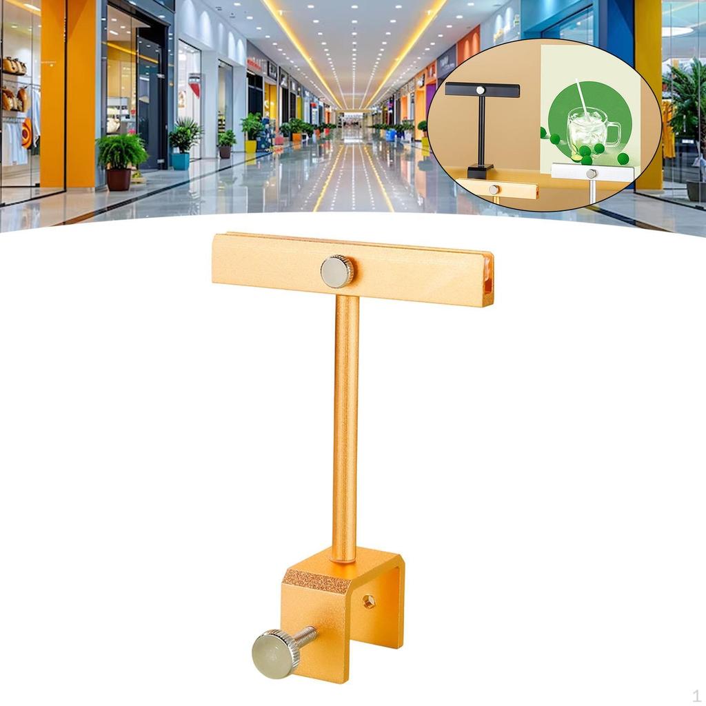 Aluminum Alloy Sign Holder Clip, Reusable, Versatile, Adjustable, for Stores, Retail