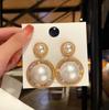 Water Drop Pearl Rhinestone Tassel Earrings