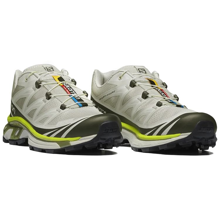 Salomon XT-6 Comfortable Lightweight Low-Top Outdoor Functional Shoes Unisex Shoes Gray Green 417519