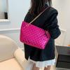 Borsa Tote Elegante a Colore Solido di Grande Capacità con Raffinato Design Trapuntato per l'Uso Quotidiano