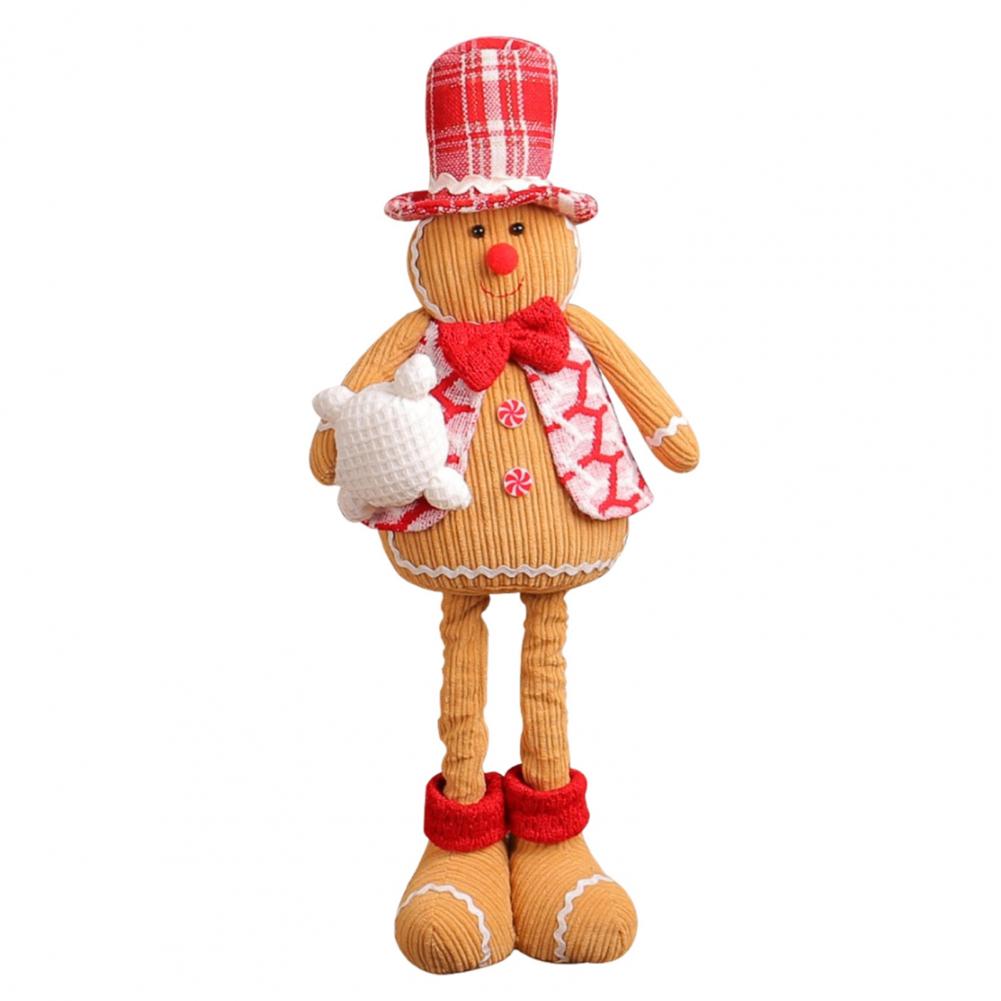 Stuffed Gingerbread Doll Gingerbread Man Collectible Christmas Gingerbread Man Plush Doll for Home for Christmas for Christmas