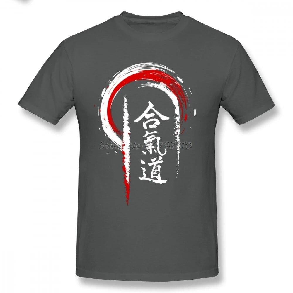 Aikido Vintage Unisex T Shirt Drop Shipping Leisure Big Size Cotton Short Sleeve Custom T Shirt Unisex Tees Harajuku Streetwear