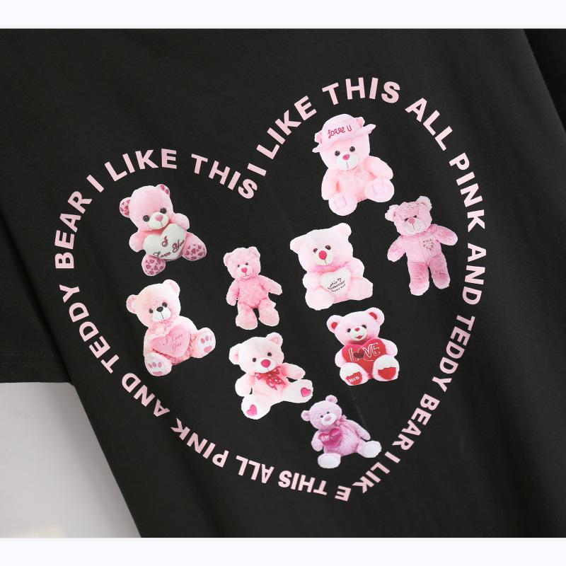 Mid-length T-shirt Women's Loose Dresses Plus Size Shirt Short Sleeve T-Shirt Dress