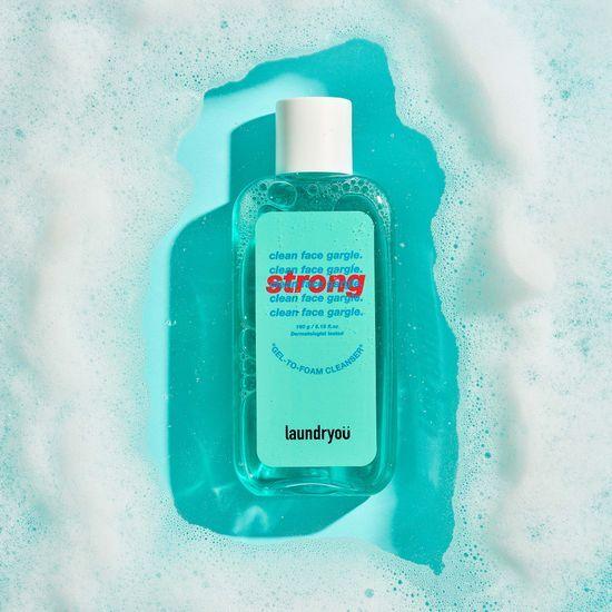 Laundryou Clean Face Gargle Gel to Foam Cleanser Strong 160ml Special Offer (+30ml)