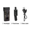 Bicycle Headlight 1500/3000mAh Rechargeable Power Bank Lightweight Waterproof Universal MTB Road Mountain Bike Night Riding LED Front Lamp