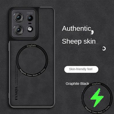 Luxusní kožené pouzdro pro kryt Motorola Moto Edge 50 Pro Matte Magsafe Magnetic Case pro Moto G84 G54 G34 G24 G14 Edge 40 NEO 30 Protection Cover