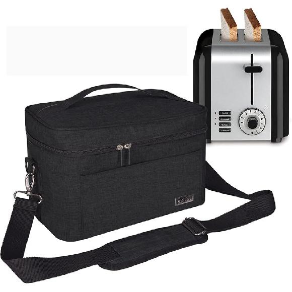 BAGLHER ... Toaster Storage Bag,Carrying Bag,Compatible With Most 2-slice Toasters,With a Front Accessory Bag,Which can Hold Accessories and